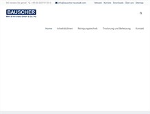 Tablet Screenshot of bauscher-neustadt.com